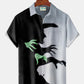 Hawaiian Shirt / Adults / S Holiday Men's Halloween Witch Print Casual Breathable Hawaiian Shirt Big Tall