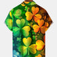 Holiday Shamrock Lucky St. Patrick Gradient Hawaiian Shirt