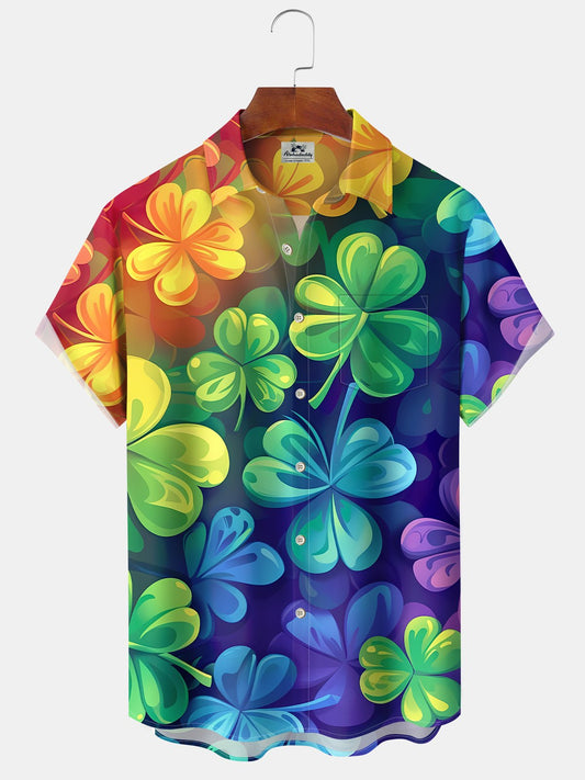Hawaiian Shirt / Adults / S Holiday Shamrock Lucky St. Patrick's Replacement Hawaiian Shirt