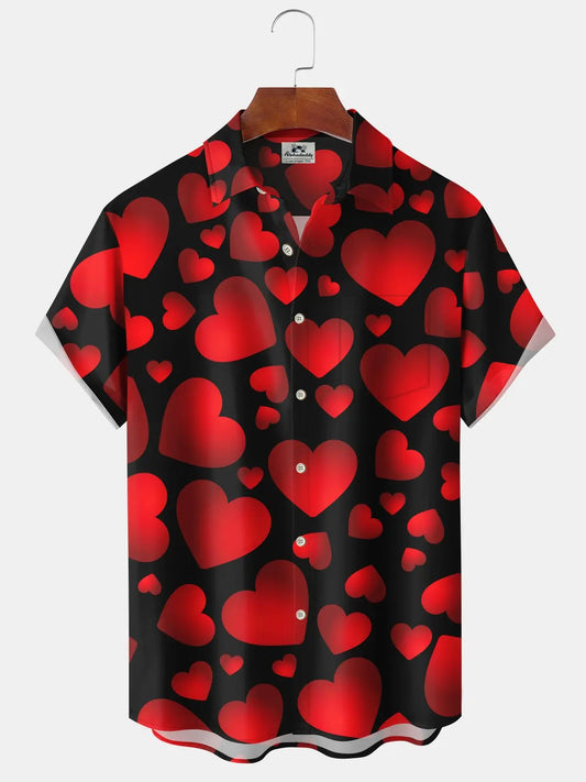 Hawaiian Shirt / Adults / S Holiday Valentine's Day Love 3D Gradient Vintage Hawaiian Shirt