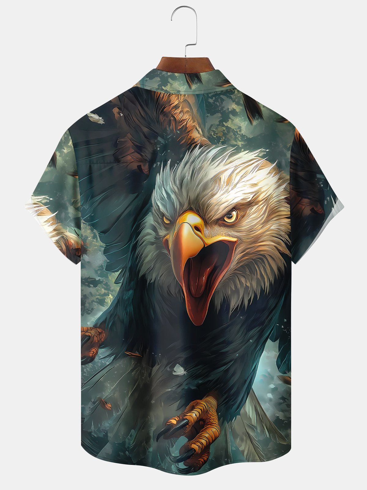 Holiday Vintage American Eagle Sky Vacation Hawaiian Shirt