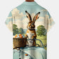 Holiday Vintage Biker Easter Egg Bunny Hawaiian Shirt