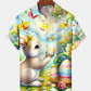 Hawaiian Shirt / Adults / S Holiday Vintage Easter Egg Bunny Cartoon Hawaiian Shirt