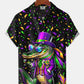 Hawaiian Shirt / Adults / S Holiday Vintage Mardi Gras Croc Hawaiian Shirt