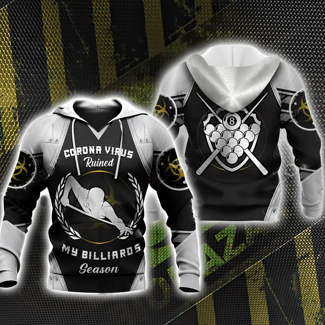 Billiard Season Sport Art – 3D Hoodie