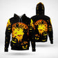 Black Cat Pumpkin Halloween Art – 3D Hoodie