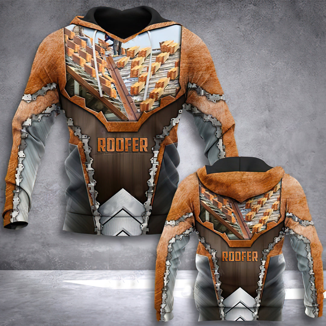 Best Roofer Is Here Quote Art – 3D Hoodie