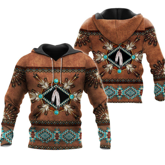 Native Inspired Nature Sign Art - 3D Hoodie