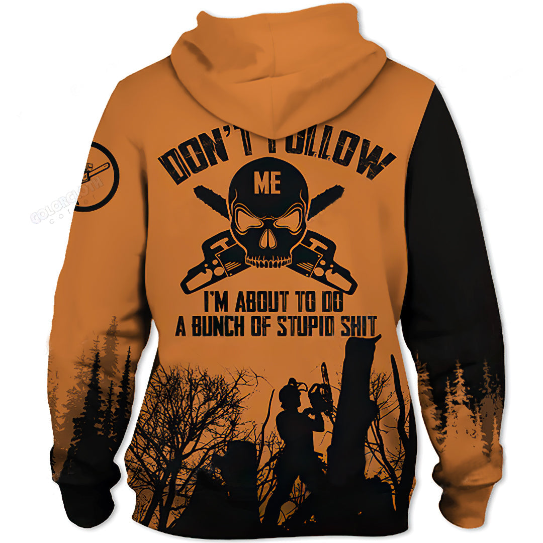 Arborist Skull Work Art – 3D Hoodie