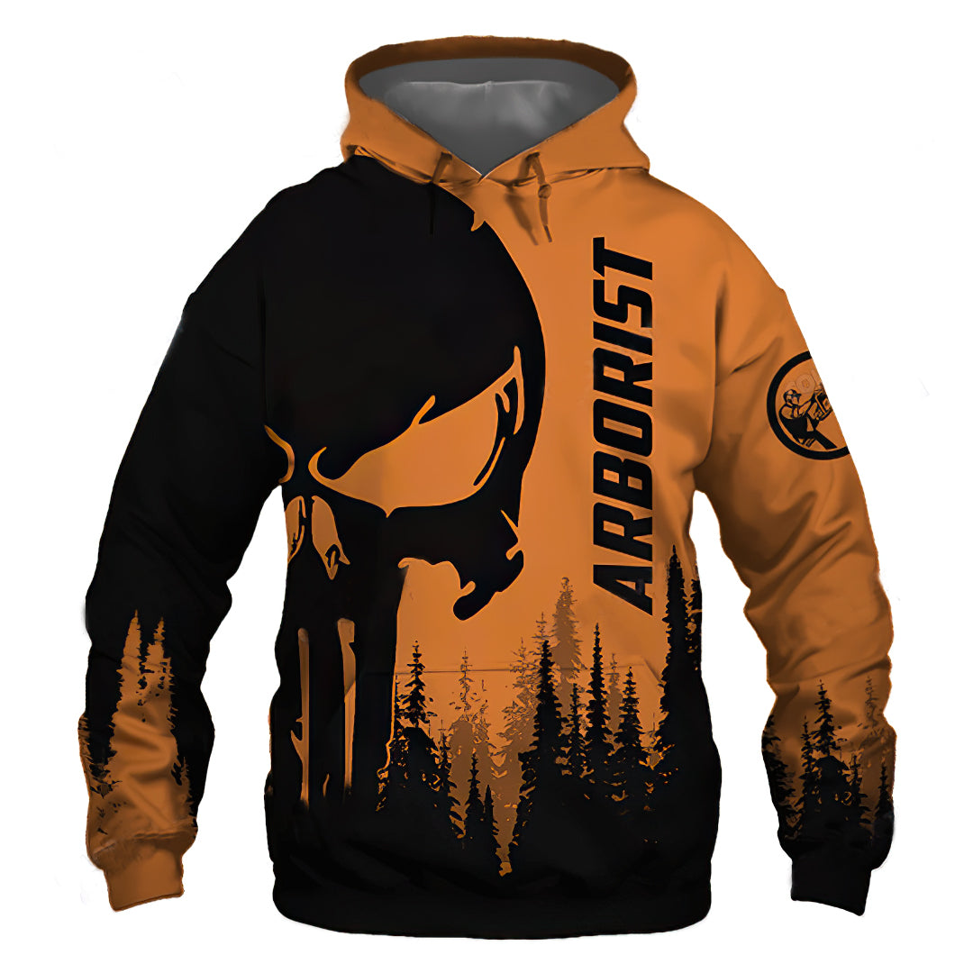 Arborist Skull Work Art – 3D Hoodie