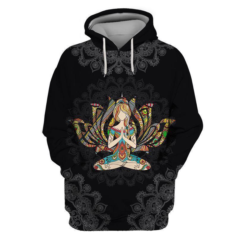Yoga Meditation Mandala Art - 3D Hoodie