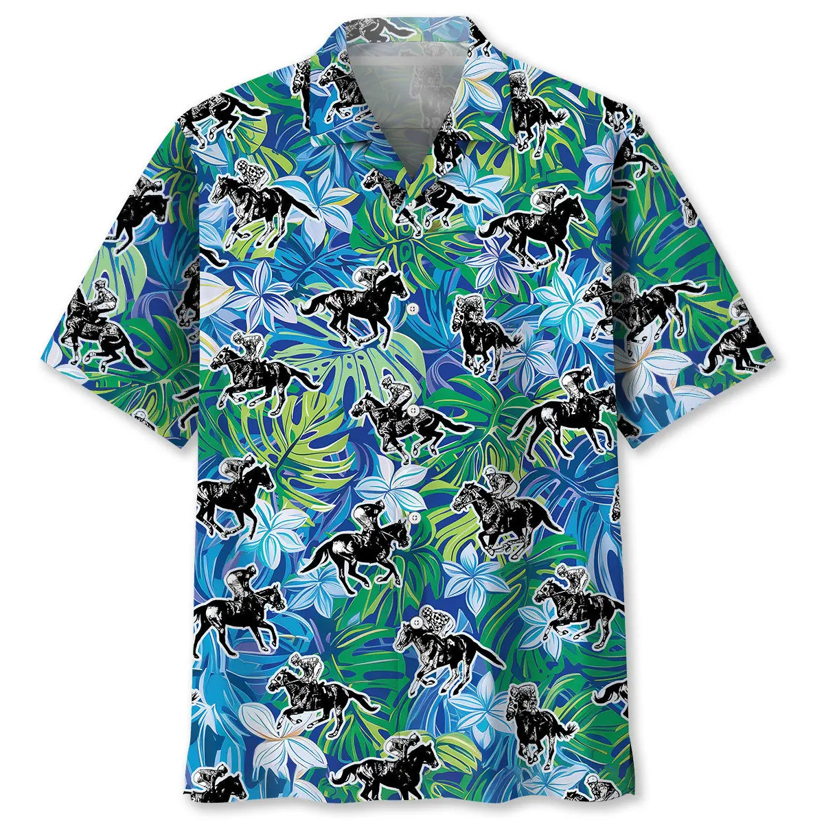 Hawaiian Shirt / Adults / S Horse Racing Lover Hawaiian Shirt