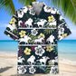 Horse Racing Tropical Hawaiian Shirt