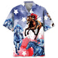 Hawaiian Shirt / Adults / S Horse Racing Watercolor Hawaiian Shirt