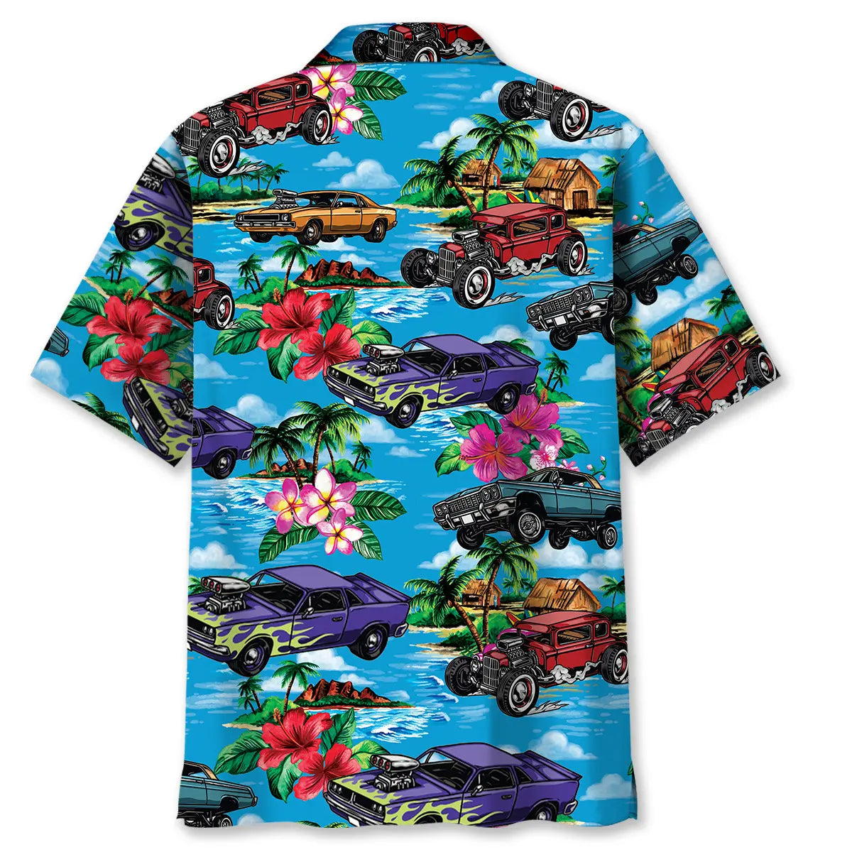 Hot Rod Beach Hawaiian Shirt