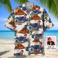 Hawaiian Shirt / Adults / S Hot Rod Racing Desert Custom Photo Hawaiian Shirt
