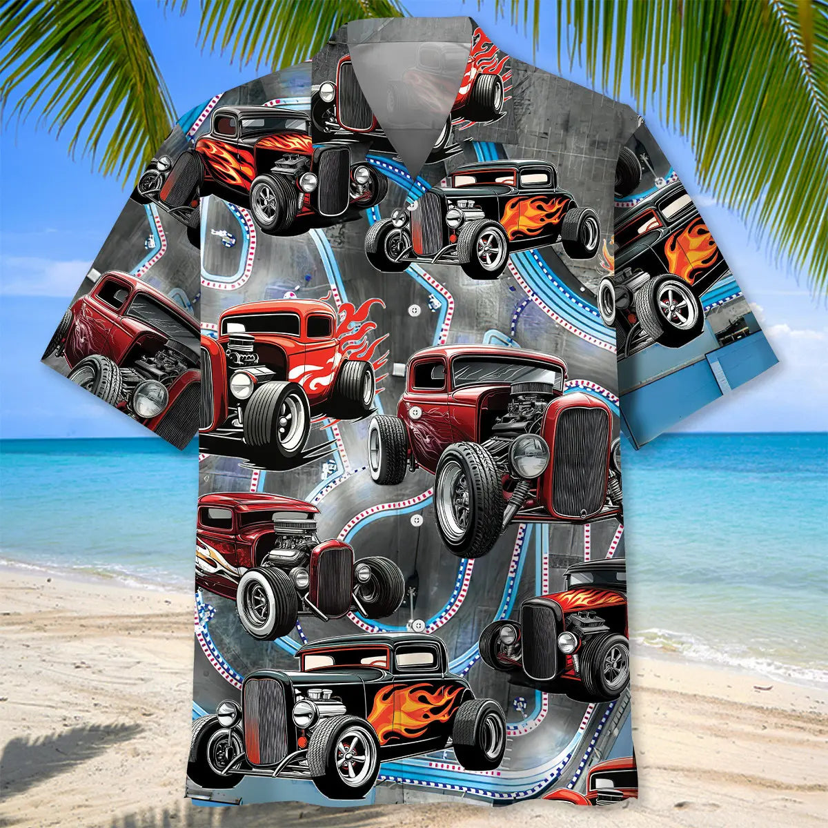 Hot Rod Racing Hawaiian Shirt