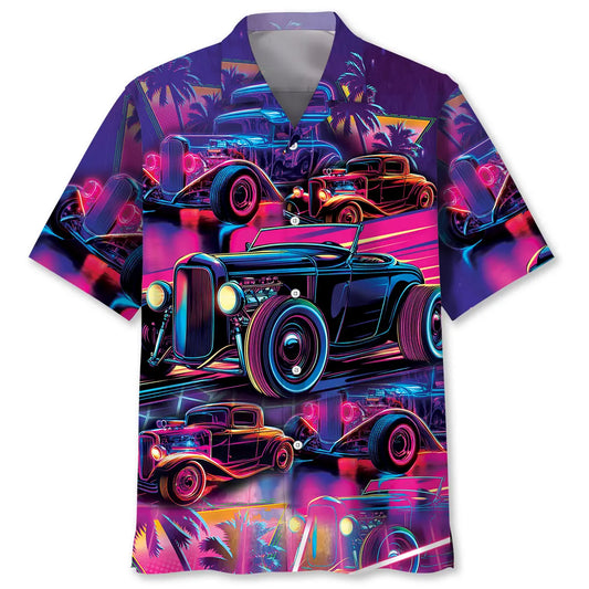 Hawaiian Shirt / Adults / S Hot Rod Retro Party Hawaiian Shirt