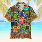 Hot Rod Unisex Hawaiian Shirt Aloha Shirt Summer Vibe Colorful Racing Cars Theme