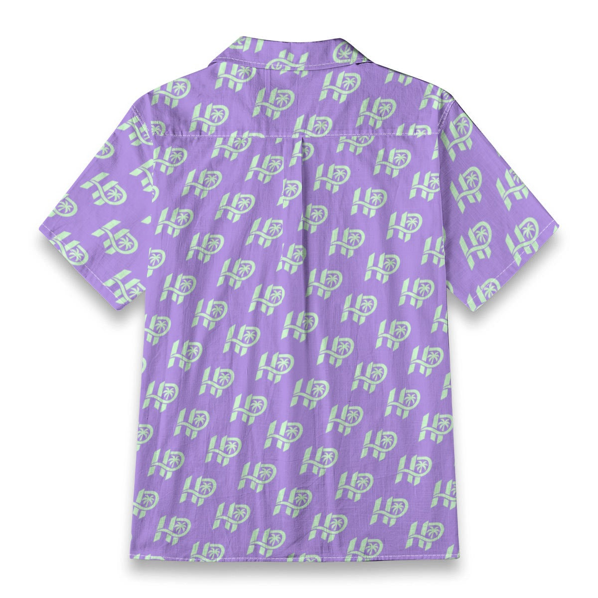Men's HP Signature Monogram Hawaiian Shirt – Lavender & Mint
