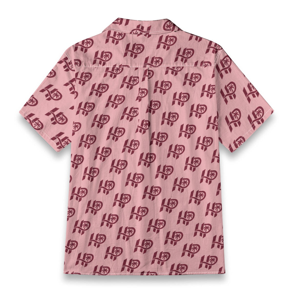 Men's HP Signature Monogram Hawaiian Shirt – Blush & Burgundy