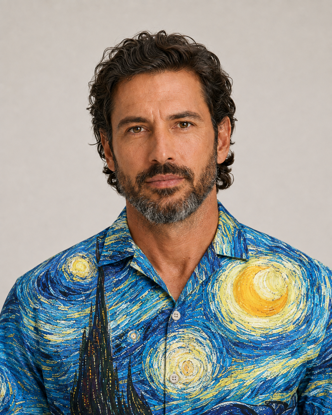 Amazing Starry Night Colorful - Hawaiian Shirt
