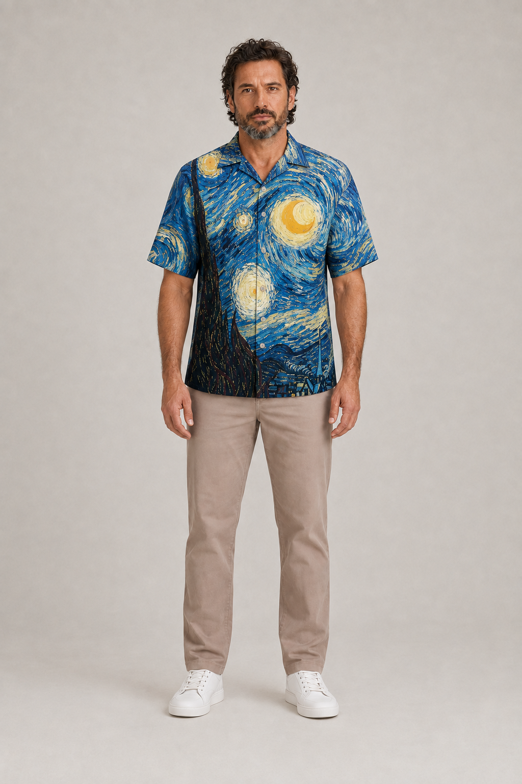 Amazing Starry Night Colorful - Hawaiian Shirt