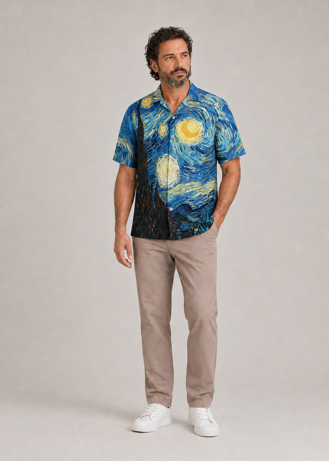 Amazing Starry Night Colorful - Hawaiian Shirt