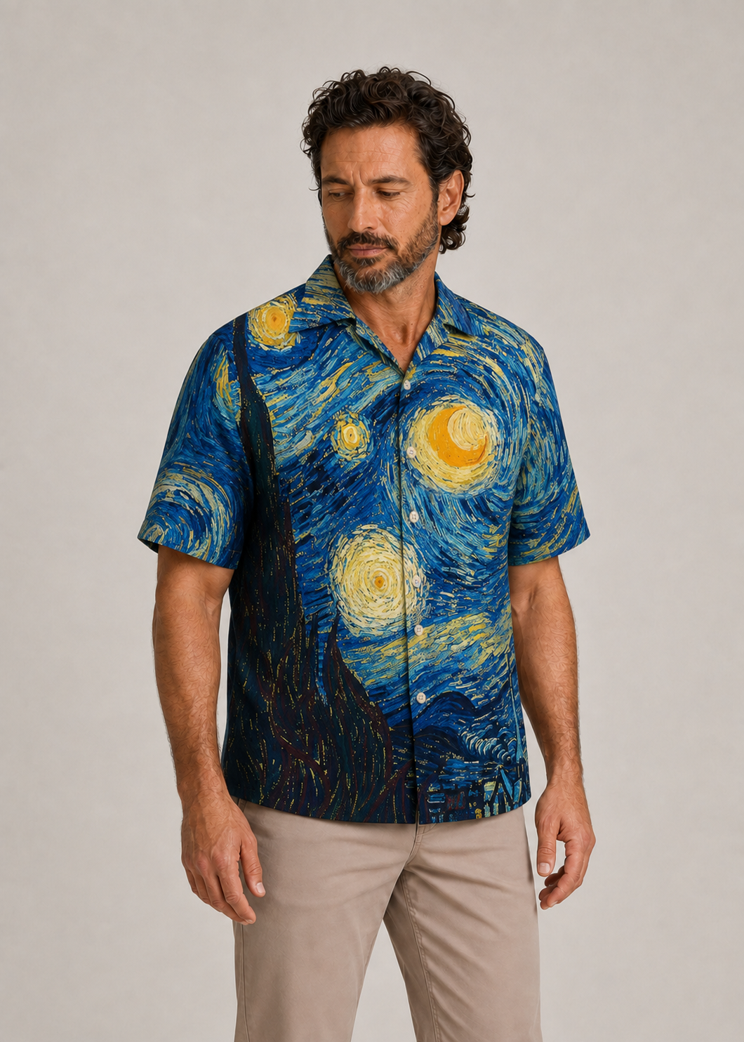 Amazing Starry Night Colorful - Hawaiian Shirt