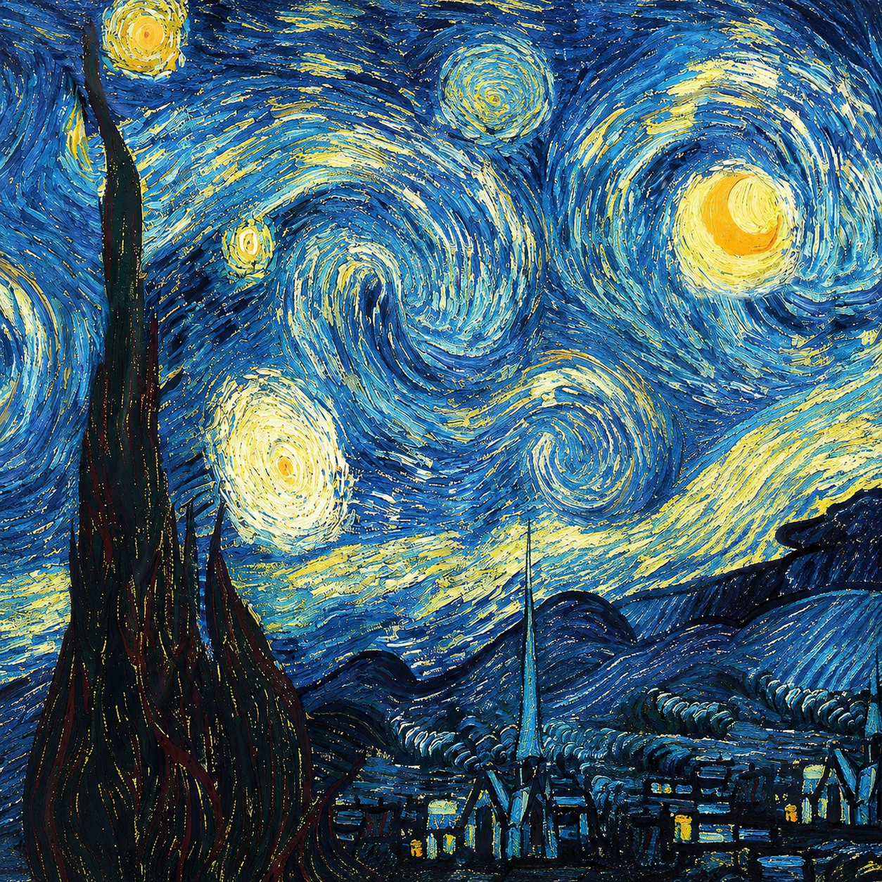 Amazing Starry Night Colorful - Hawaiian Shirt