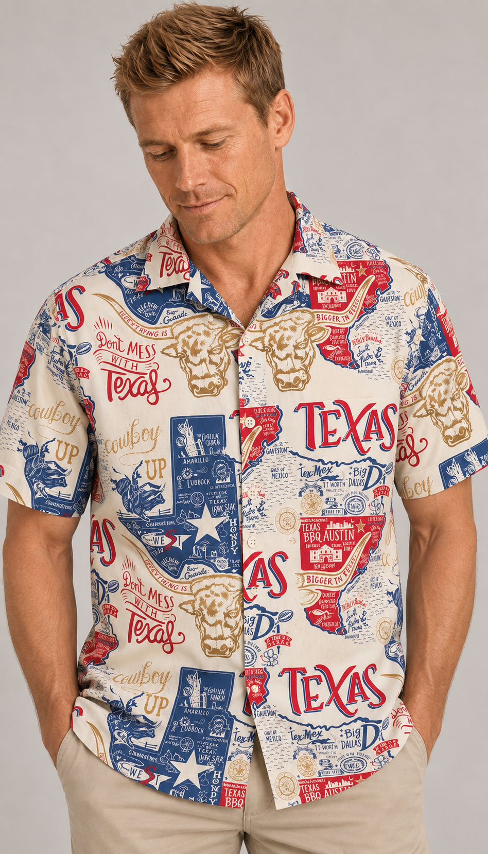 Texas Don't Mess With Texas - Hawaiian Shirt