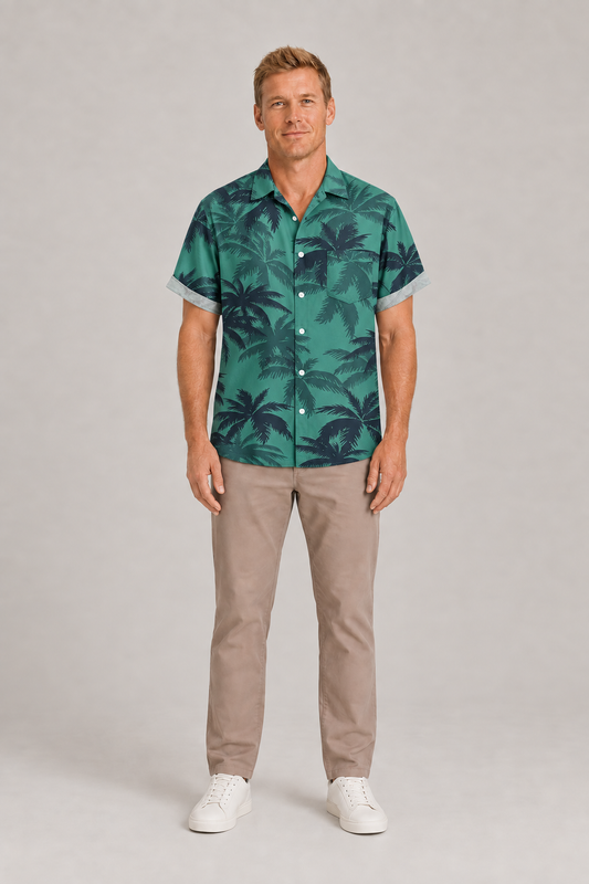 Men's Gta Vice City Tommy Vercetti Print Casual Hawaiian Shirt