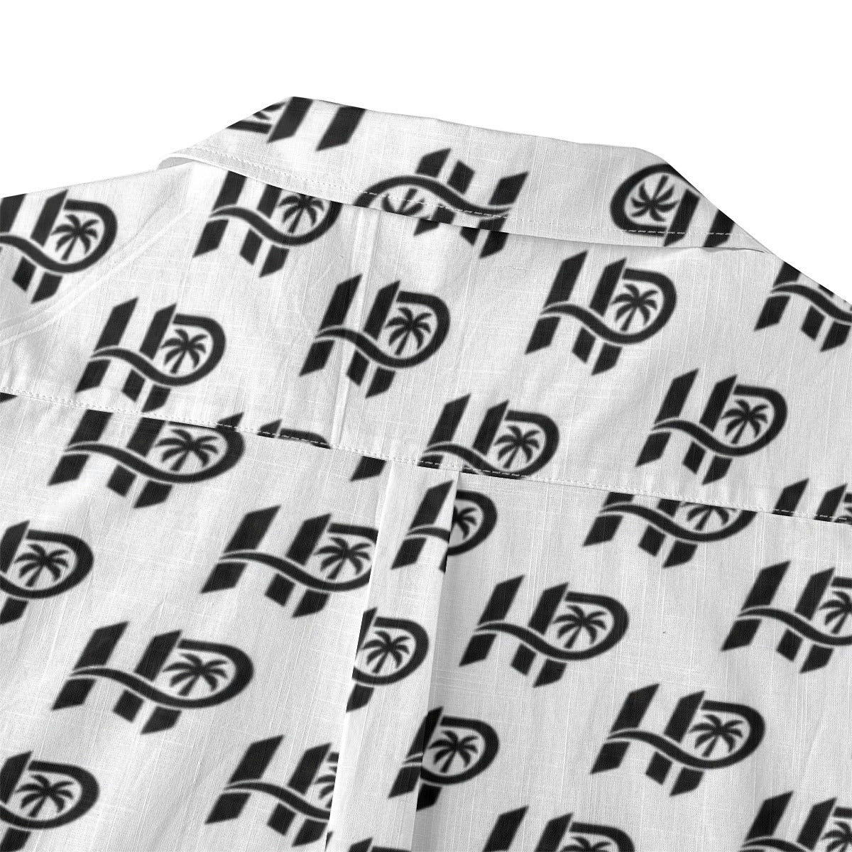 HP Signature Monogram Hawaiian Shirt – Black & White