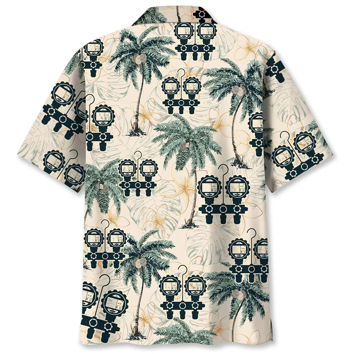 HVAC Techician Tropical Hawaiian Shirt