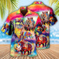 Rhino Cool Painting Art Style – Hawaiian Shirt