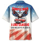 I Am A Simple Man Like Classic And Believe In Jesus Hawaiian Shirt