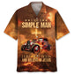 Hawaiian Shirt / Adults / S I Am A Simple Man Like Hot Rods And Believe In Jesus Hawaiian Shirt