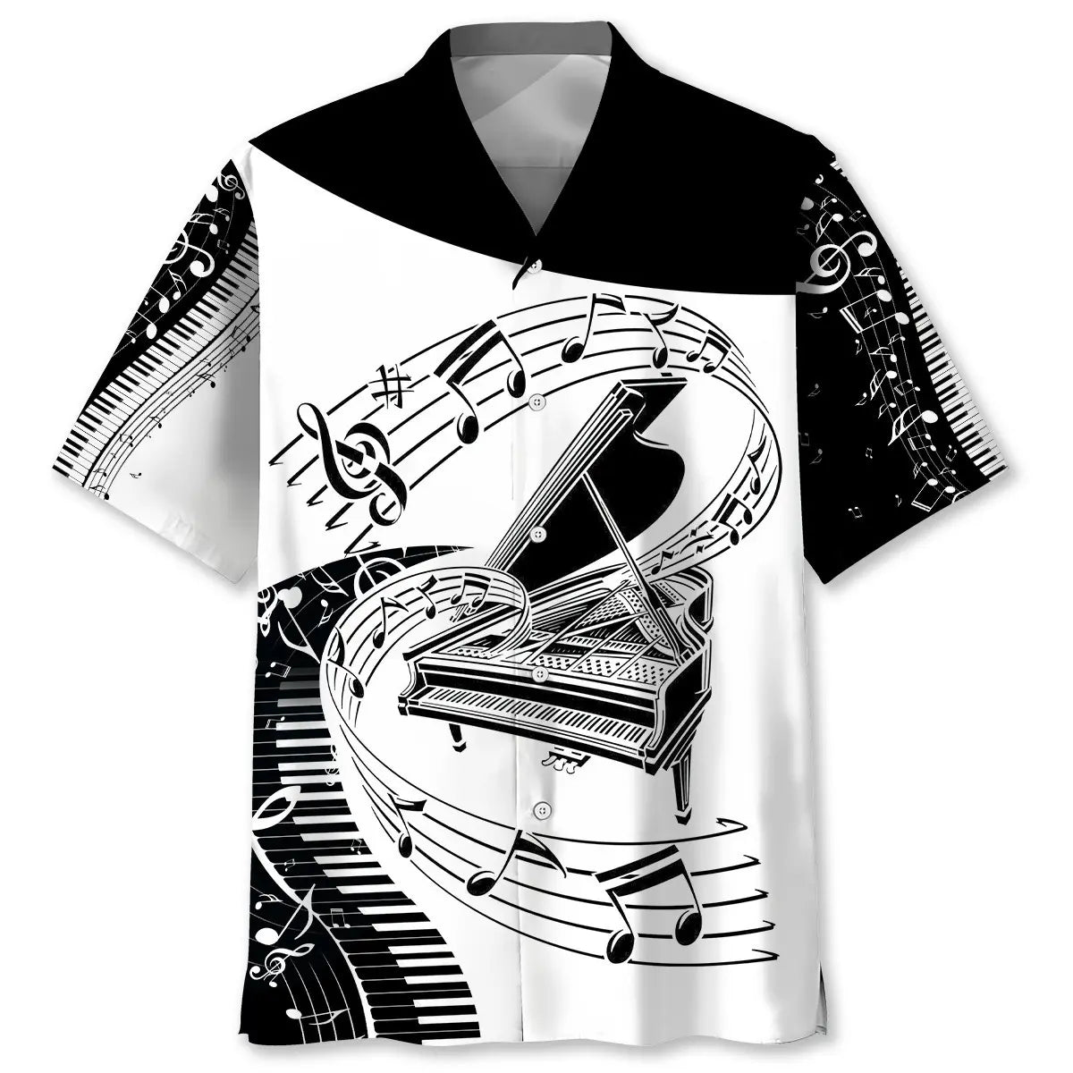 Hawaiian Shirt / Adults / S I Don't Make Mistakes When Playing The Piano Hawaiian Shirt
