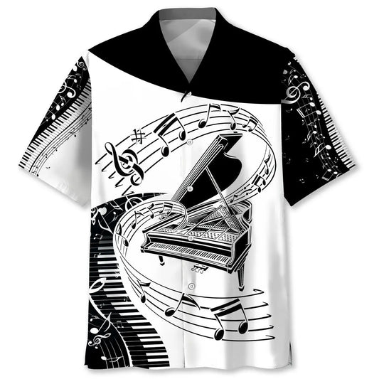 Hawaiian Shirt / Adults / S I Don't Make Mistakes When Playing The Piano Hawaiian Shirt