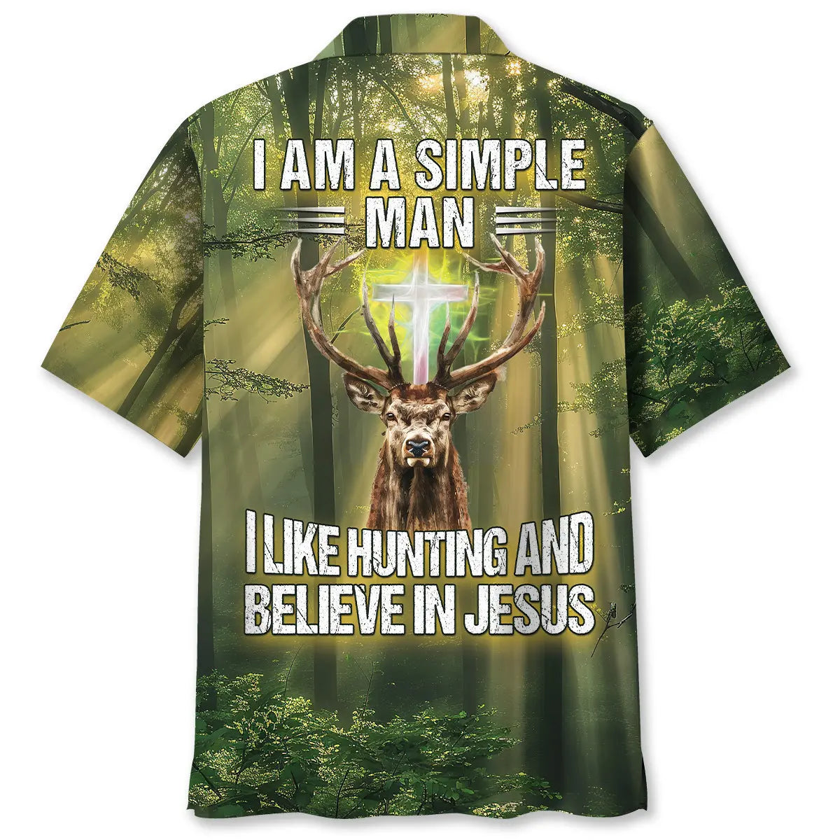 Hawaiian Shirt / Adults / S I Like Hunting And Believe In Jesus Hawaiian Shirt