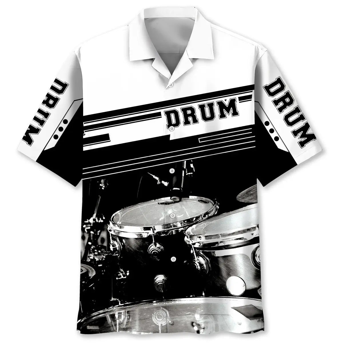 Hawaiian Shirt / Adults / S I Love Drum And Bass Hawaiian Shirt