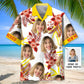 Hawaiian Shirt / Adults / S I Love New Mexico And My Wife Custom Photo Hawaiian Shirt