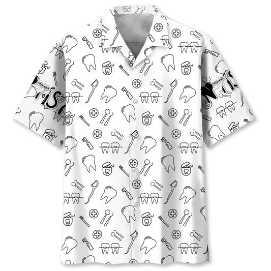 Hawaiian Shirt / Adults / S I Silently Judging Your Teeth Hawaiian Shirt
