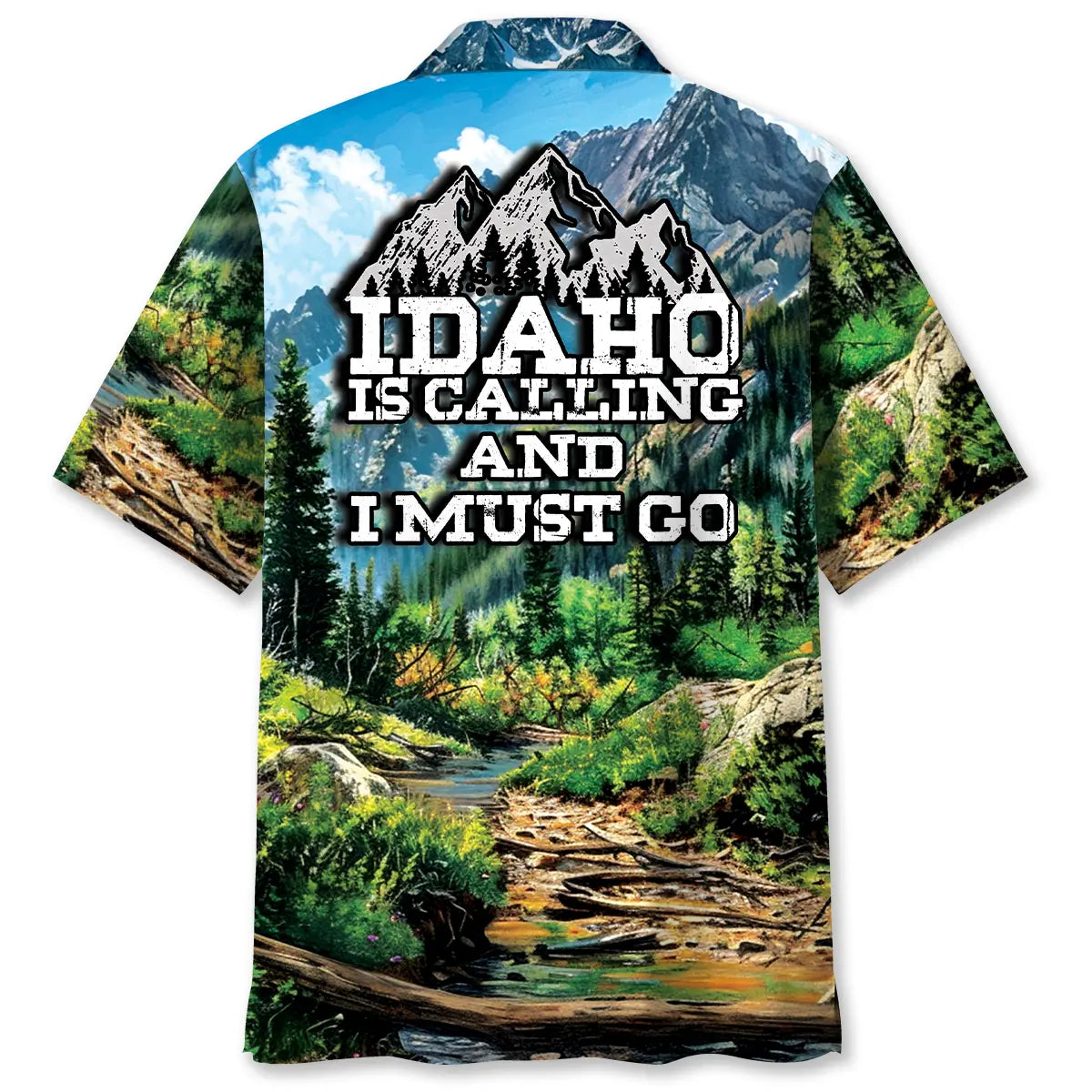 Hawaiian Shirt / Adults / S Idaho Is Calling and I Must Go Hawaiian Shirt