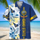 Idaho State Hawaiian Shirt Blue