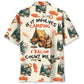 Hawaiian Shirt / Adults / S If It Involves Camping &amp; Bacon Count Me In Hawaiian Shirt