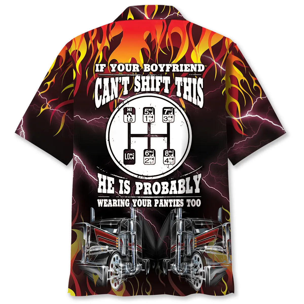 Hawaiian Shirt / Adults / S If Your Boyfriend Can't Shift This Trucker Hawaiian Shirt