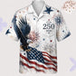 Hawaiian Shirt / Adults / S America 250th Anniversary Hawaiian Shirt, 1776-2026 Matching Family Aloha Button-Up