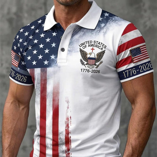 America 250th Anniversary Beach Flag Hawaiian Shirt 1776-2026