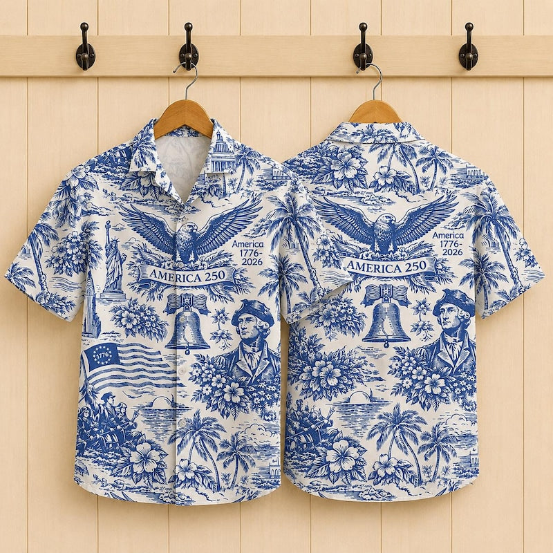 America 250th Anniversary Celebration Gift Hawaiian Shirt